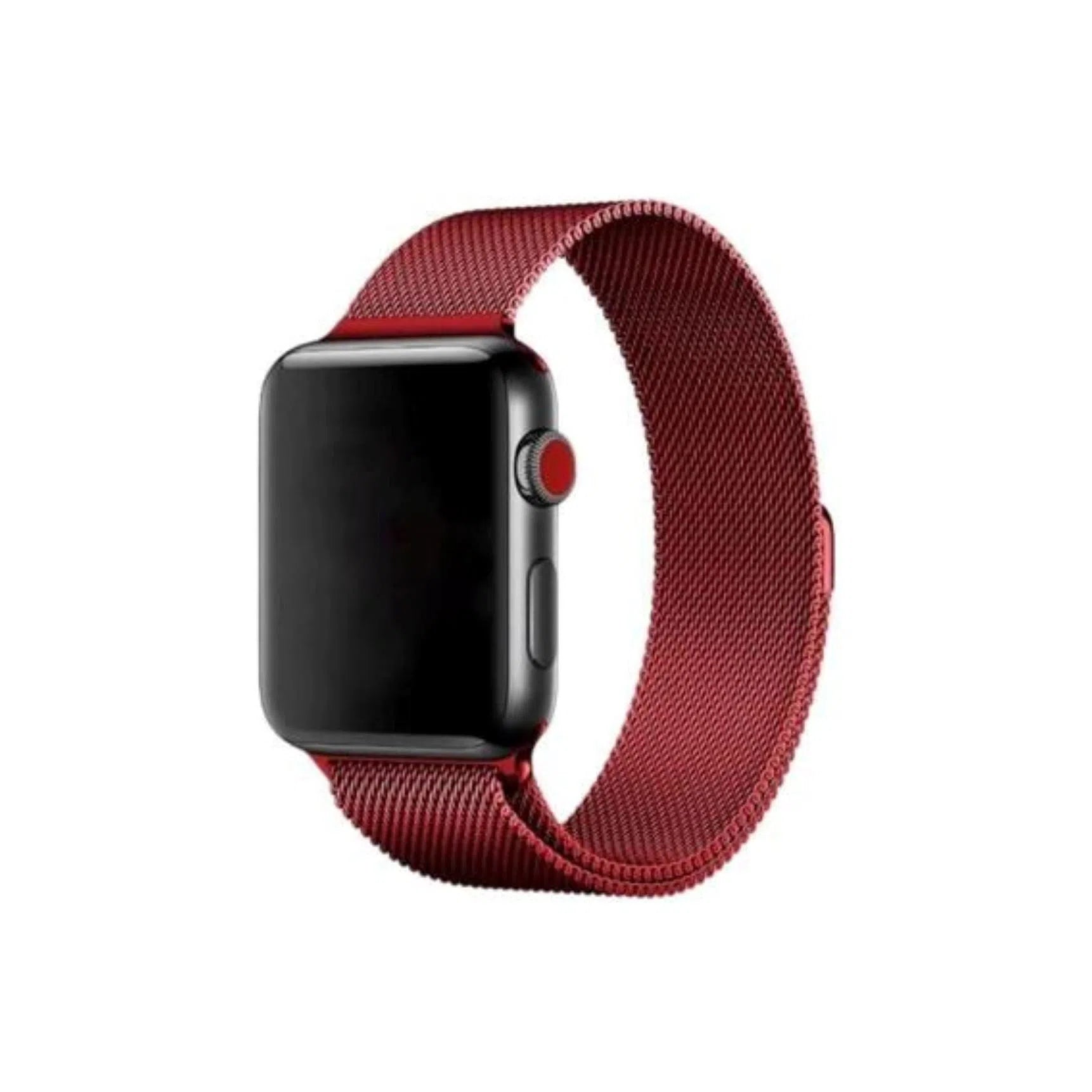 Curea Ceas Apple Watch Milanese Red Seria 5/6/7/8/9 Ultra Metalica Anca's Store