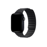 Curea Ceas Apple Watch Piele Întoarsă Suede Black Seria 5/6/7/8/9 Ultra MOFT