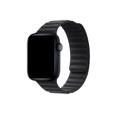 Curea Ceas Apple Watch Piele Întoarsă Suede Black Seria 5/6/7/8/9 Ultra MOFT