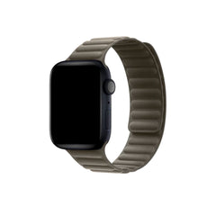 Curea Ceas Apple Watch Piele Întoarsă Suede Dark Taupe Seria 5/6/7/8/9 Ultra MOFT