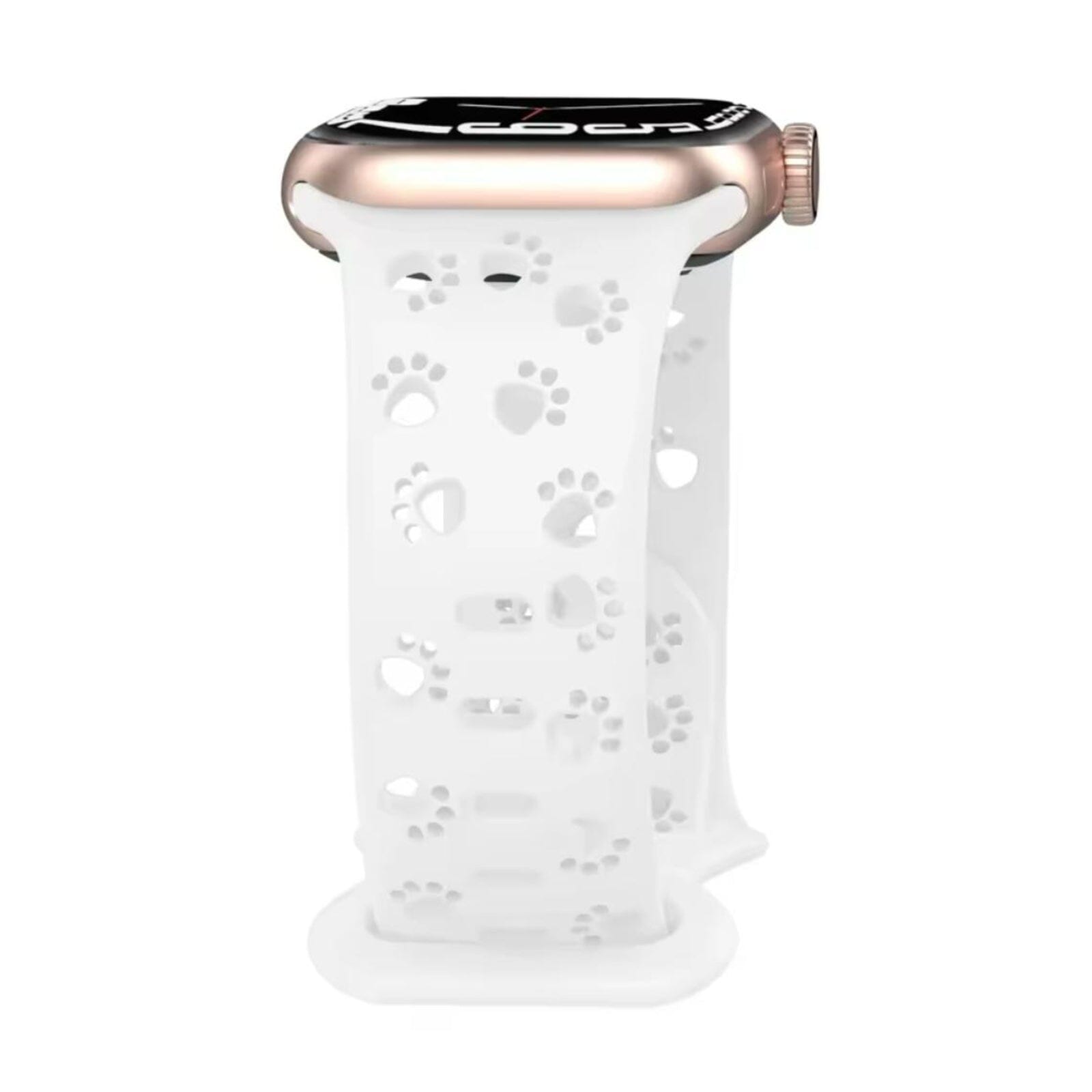 Curea Ceas Apple Watch Silicon Paws White Anca's Store