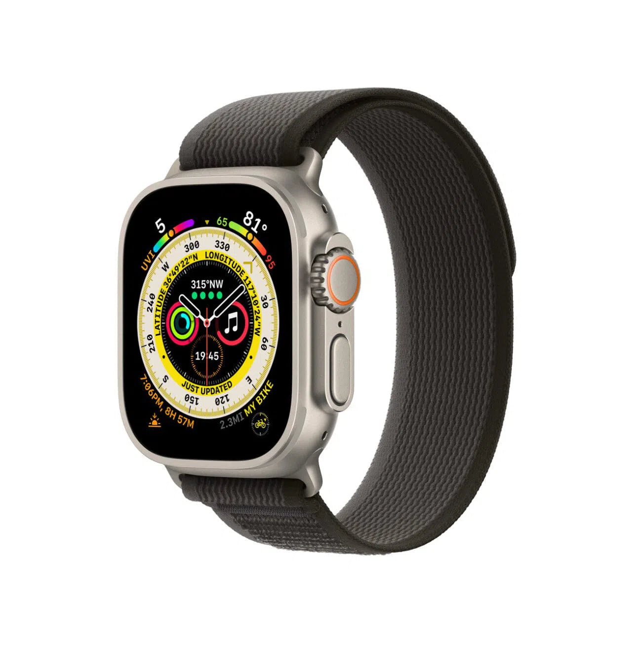 Curea Ceas Apple Watch Trail Black/Gray Seria 5/6/7/8/9 Ultra Anca's Store
