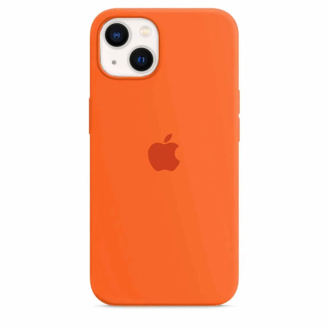 Husa Silicon pentru iPhone 13 Mini, Orange MOFT