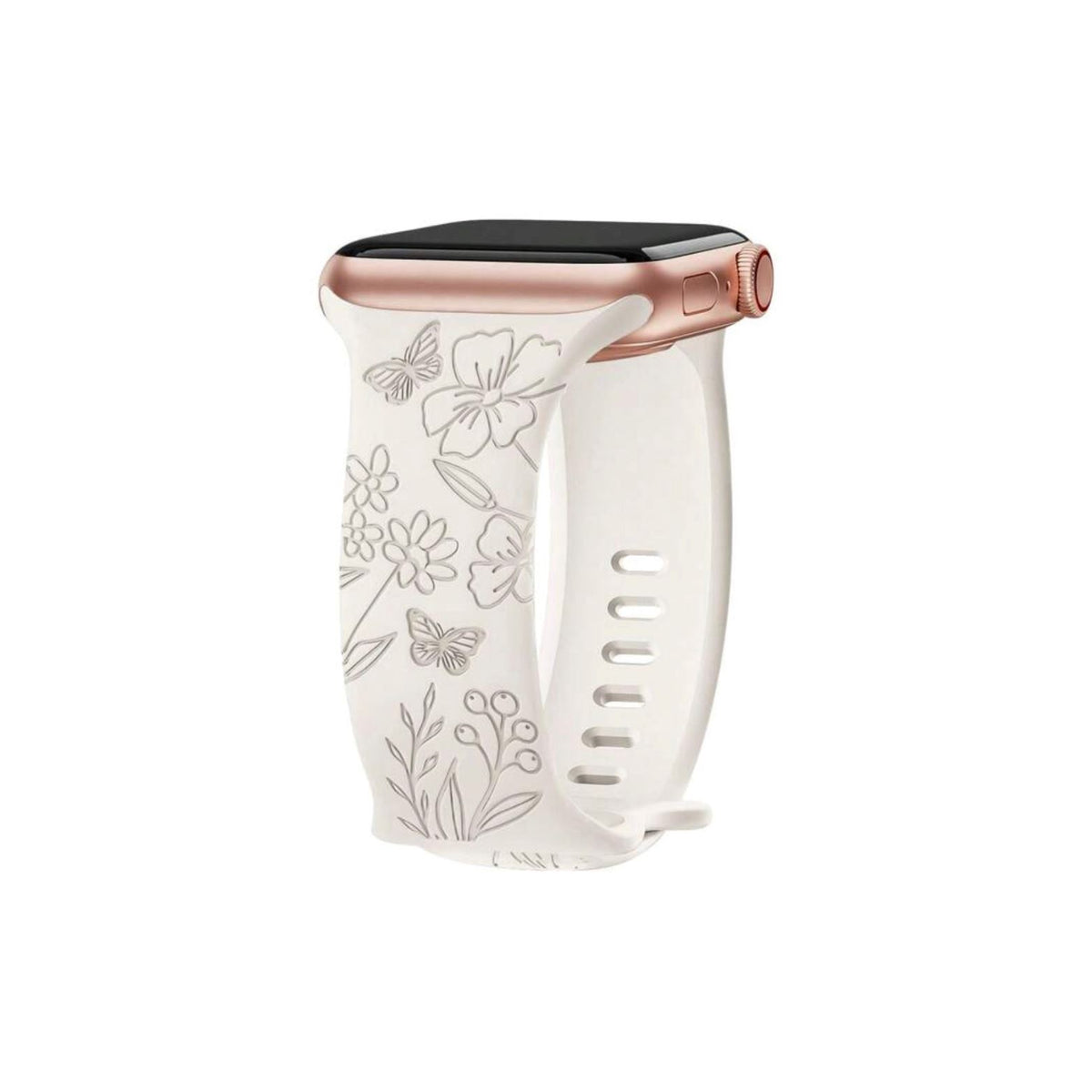 Curea Ceas Apple Watch Flower Silicone Starlight Anca's Store 