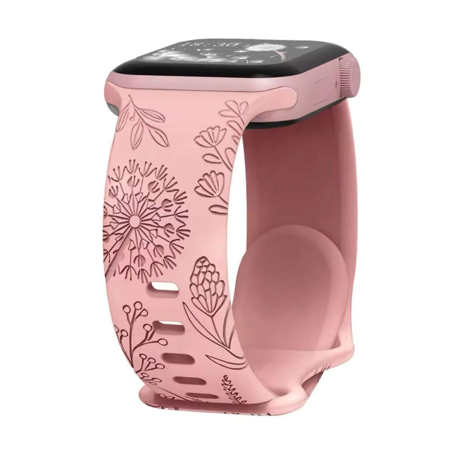 Curea Ceas Apple Watch Silicon Dandelion Pink Sand Anca's Store 