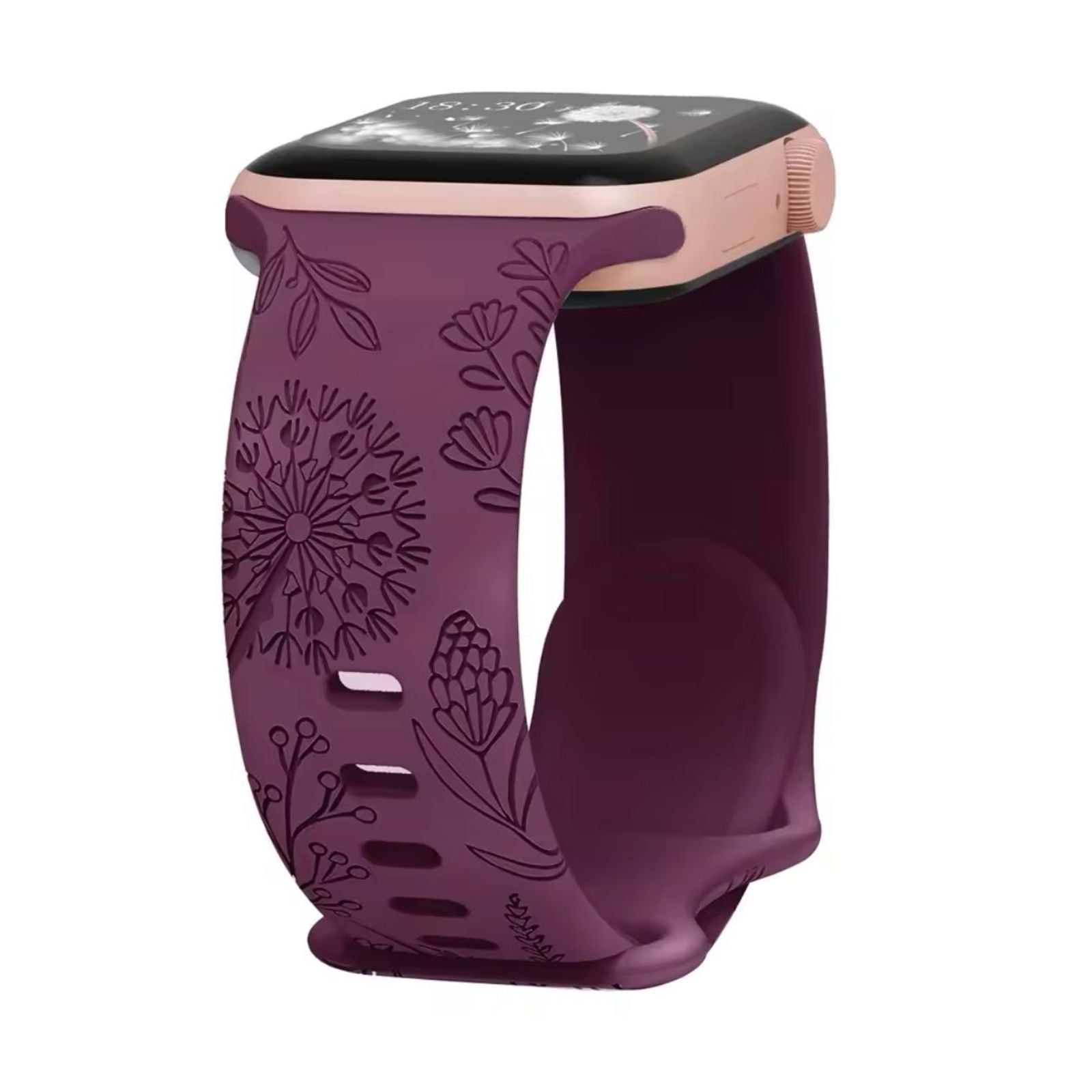 Curea Ceas Apple Watch Silicon Dandelion Wine Red Anca's Store 