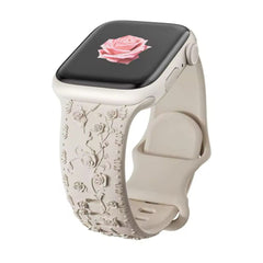 Curea Ceas Apple Watch Silicon Roses Starlight Anca's Store 