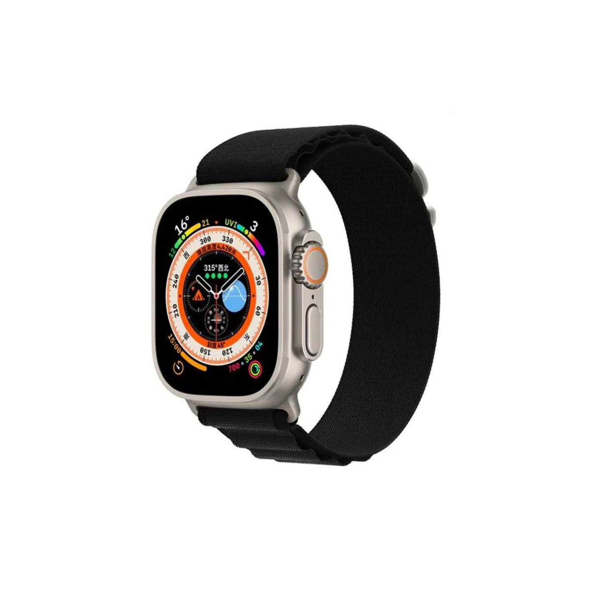Curea Ceas Apple Watch Silicone Alpine Black Seria 5/6/7/8/9 Ultra MOFT 