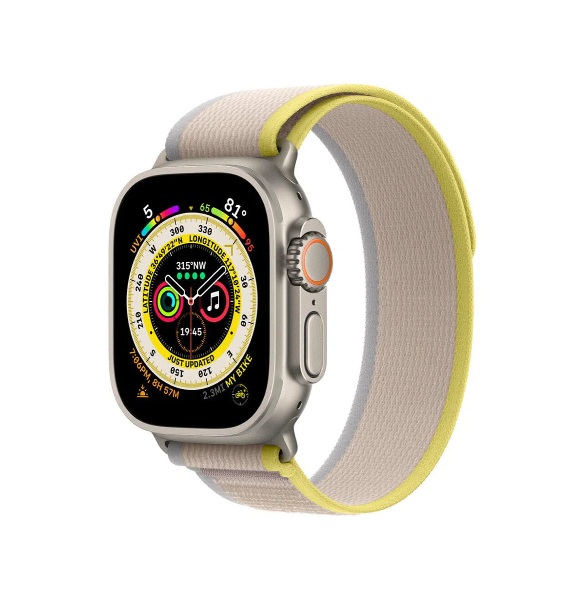 Curea Ceas Apple Watch Trail Yellow/Beige Seria 5/6/7/8/9 Ultra Anca's Store 