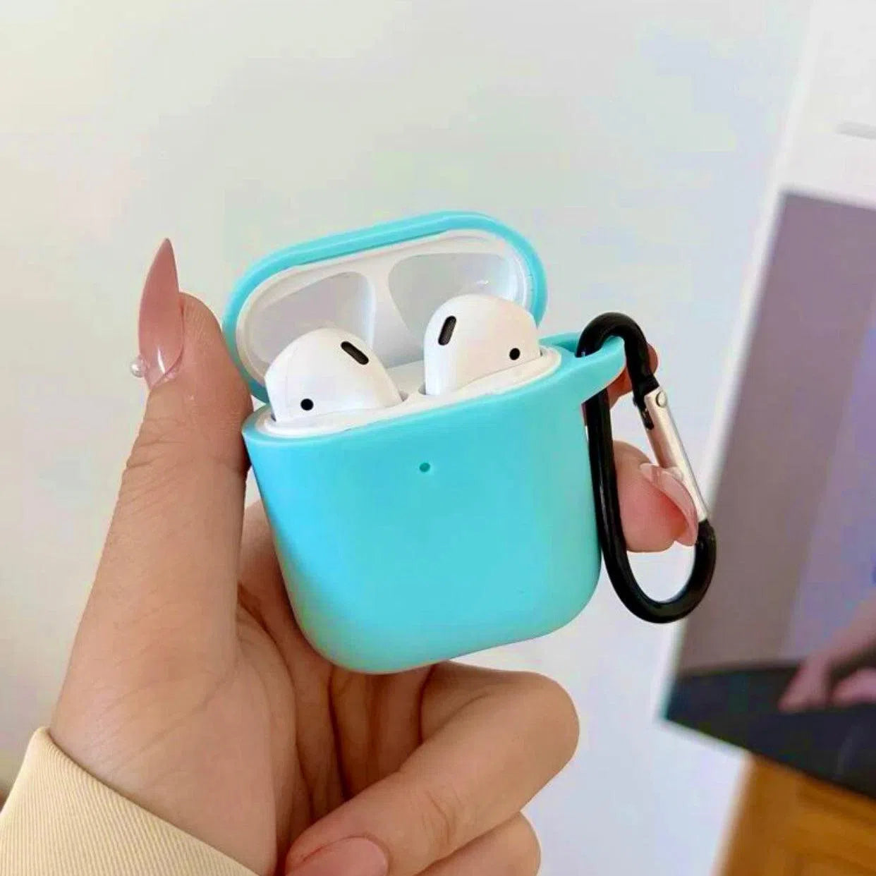 Husa AirPods 1/2 Silicone Case Sea Blue Anca's Store 