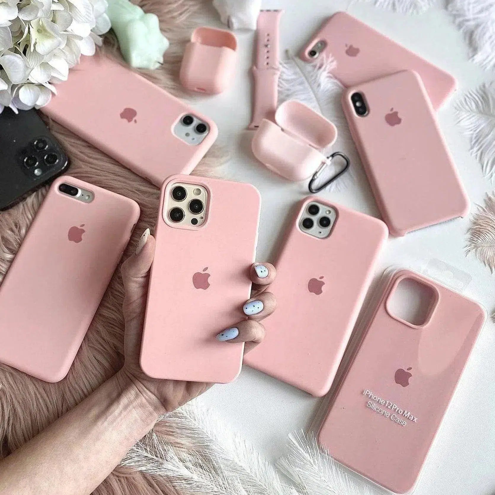 Husa Apple Silicone Case Baby Pink iPhone Anca's Store 