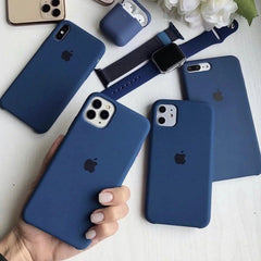 Husa Apple Silicone Case Blue Horizon iPhone Anca's Store 