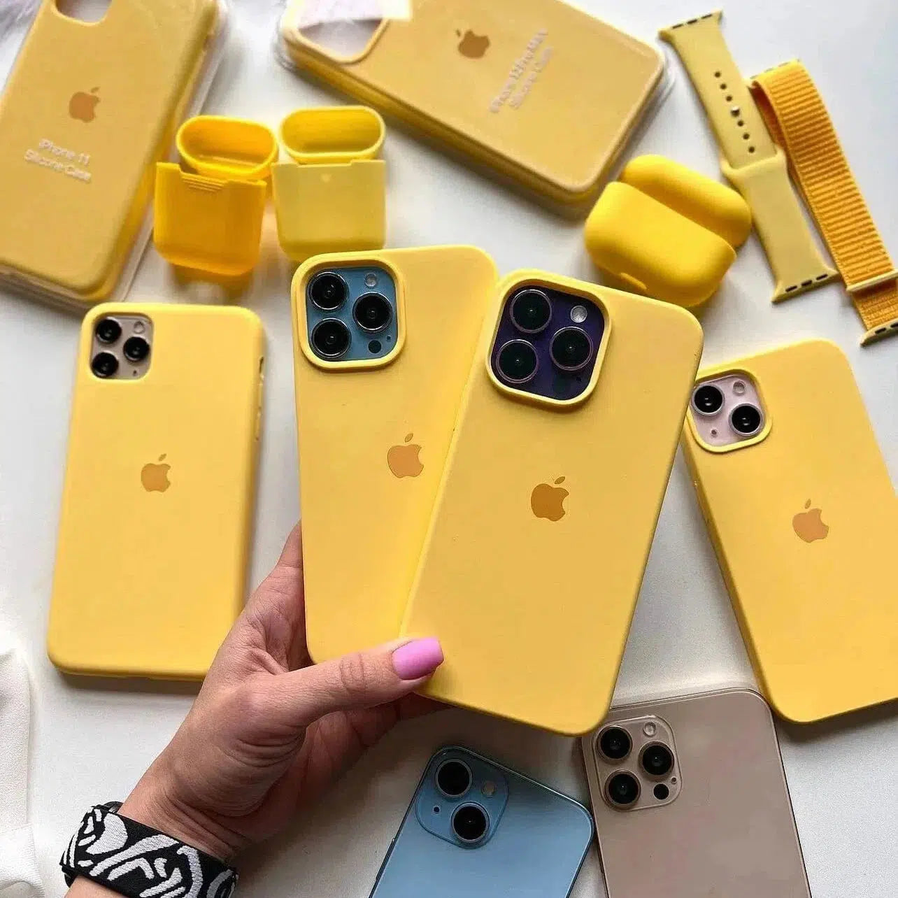 Husa Apple Silicone Case Canary Yellow iPhone Anca's Store 