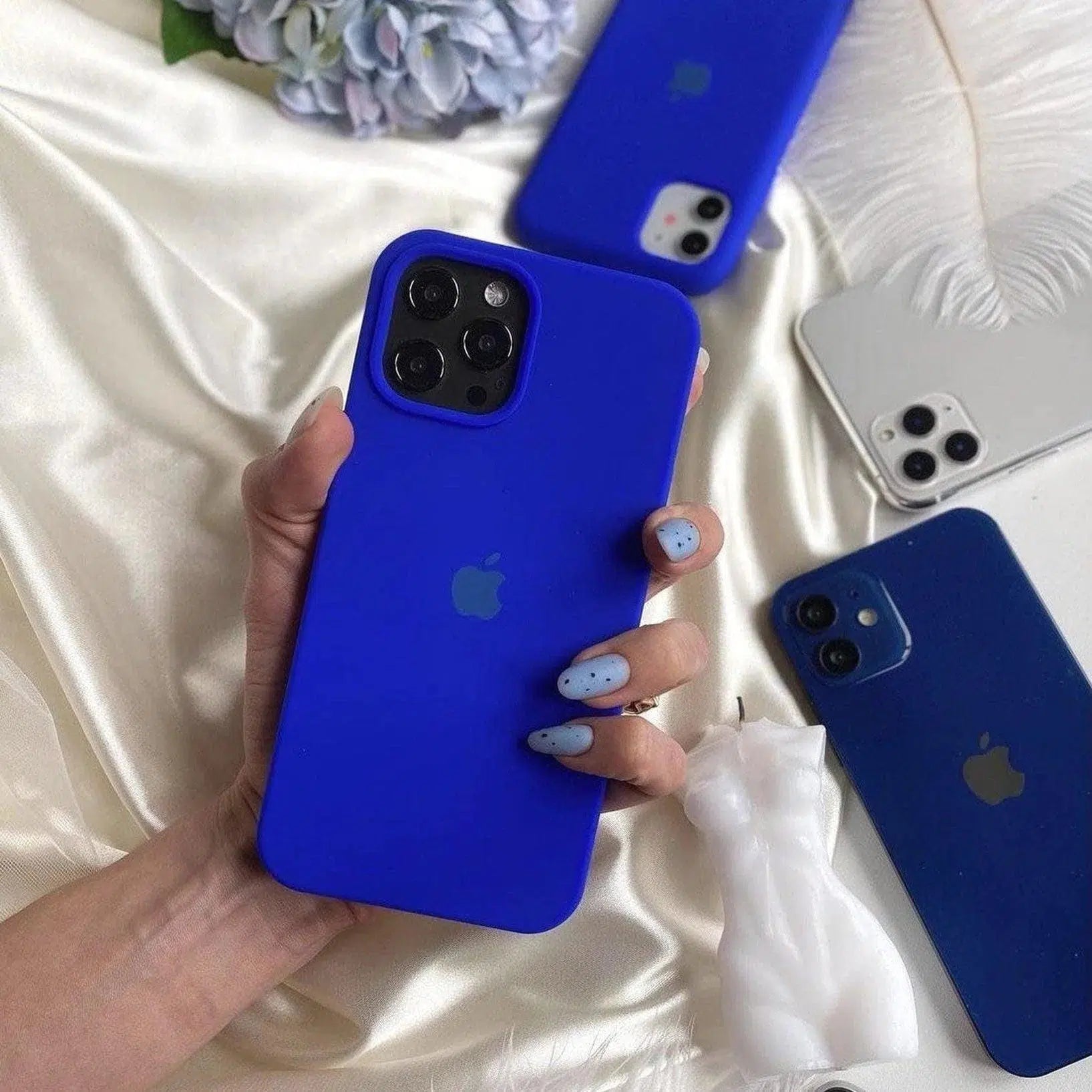 Husa Apple Silicone Case Flash Blue iPhone Anca's Store 