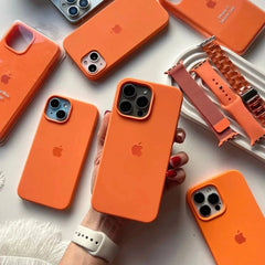 Husa Apple Silicone Case Orange iPhone Anca's Store 