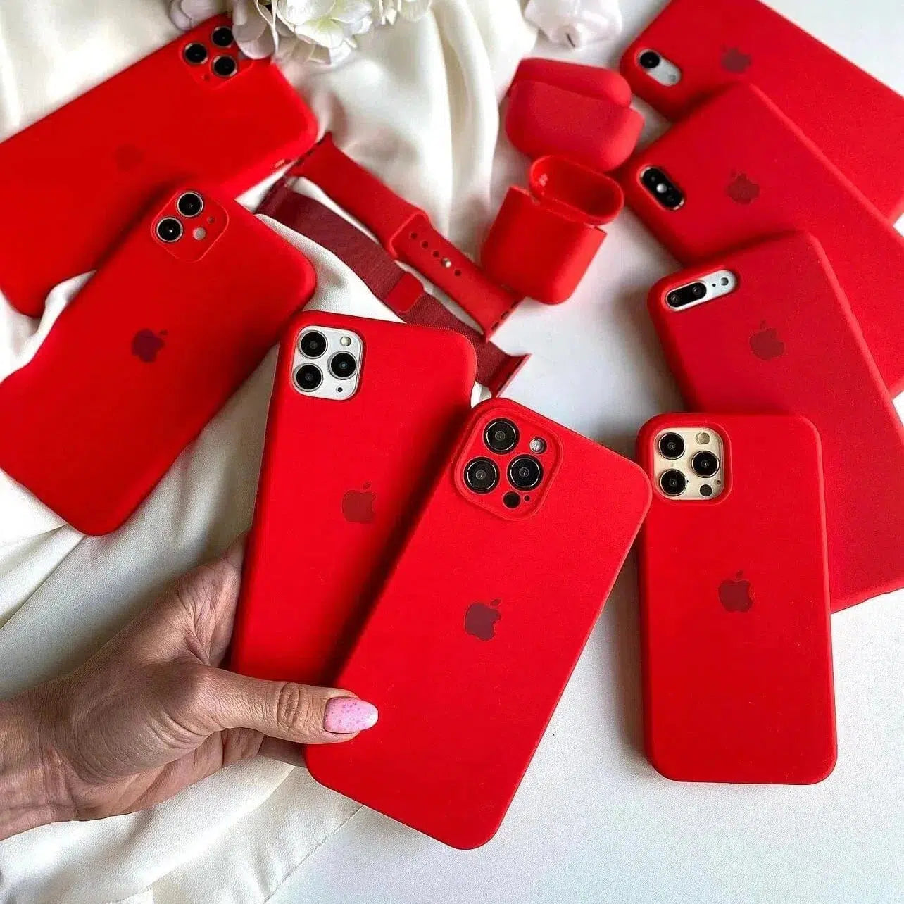 Husa Apple Silicone Case Red iPhone Anca's Store 