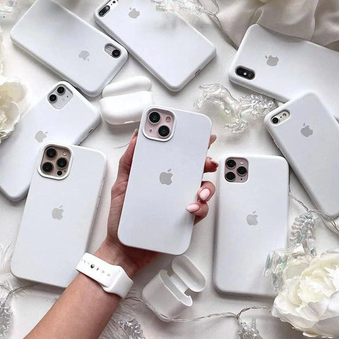Husa Apple Silicone Case White iPhone Anca's Store 