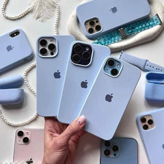 Husa iPhone Apple Silicone Case Baby Blue Anca's Store 