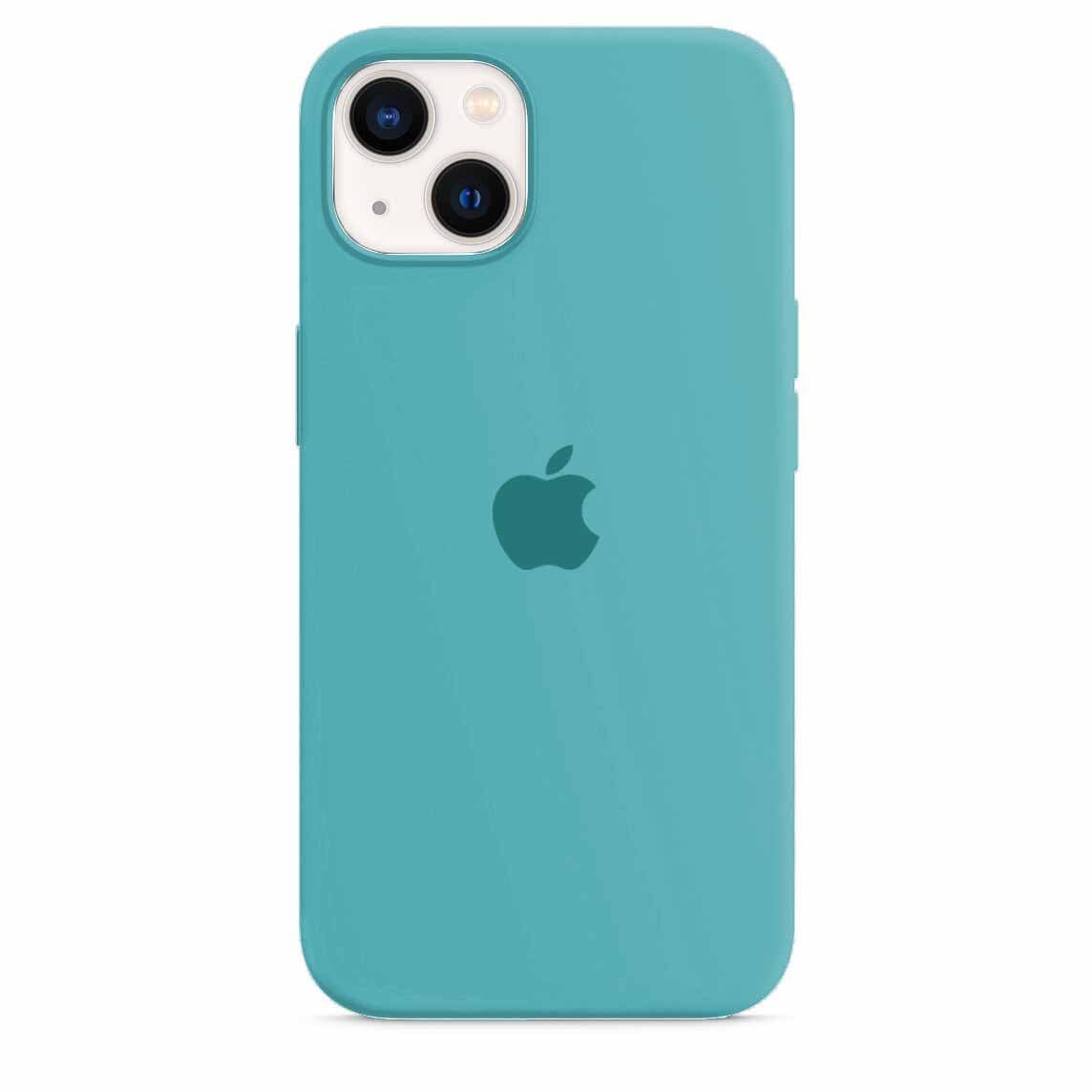 Husa Silicon pentru iPhone 13, Sea Blue MOFT 