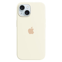 Husa Silicon pentru iPhone 15 Plus, Cream MOFT 