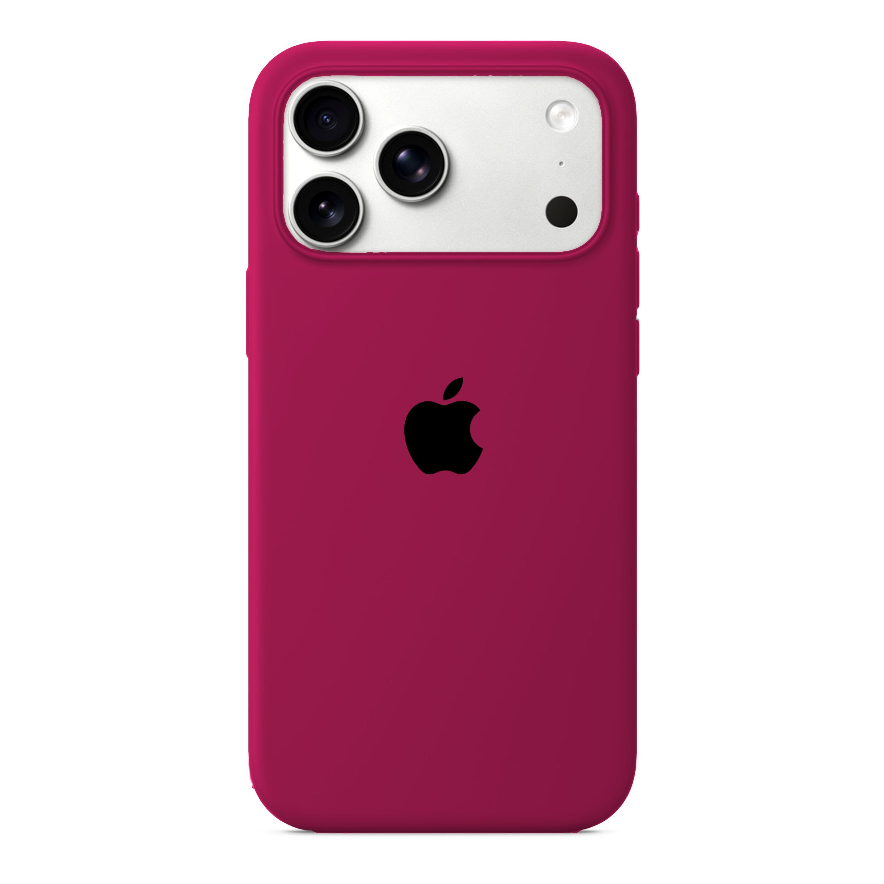 Husa Silicon pentru iPhone 17 Pro Max, Dark Rose MOFT 