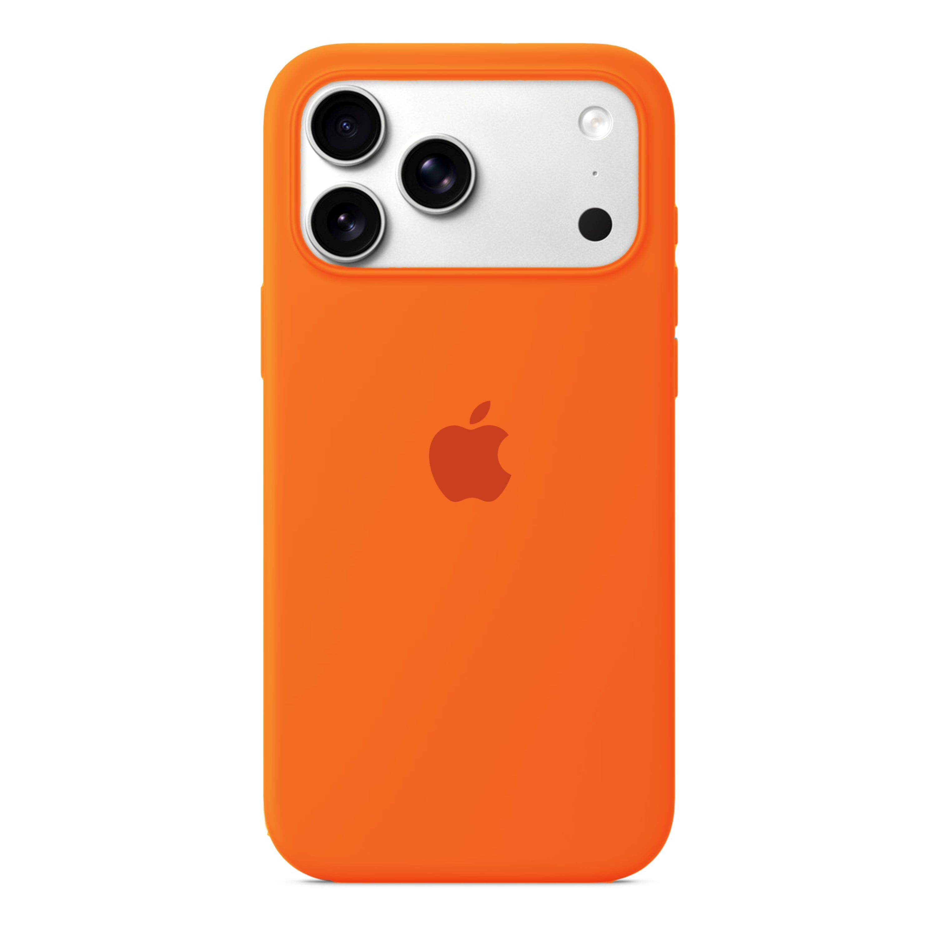 Husa Silicon pentru iPhone 17 Pro Max, Orange MOFT 