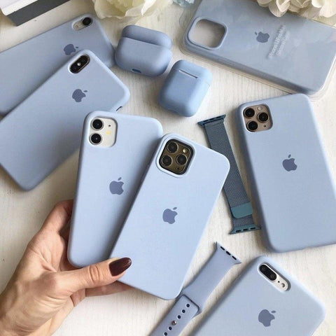 Apple Silicone Case Baby Blue Anca's Store 