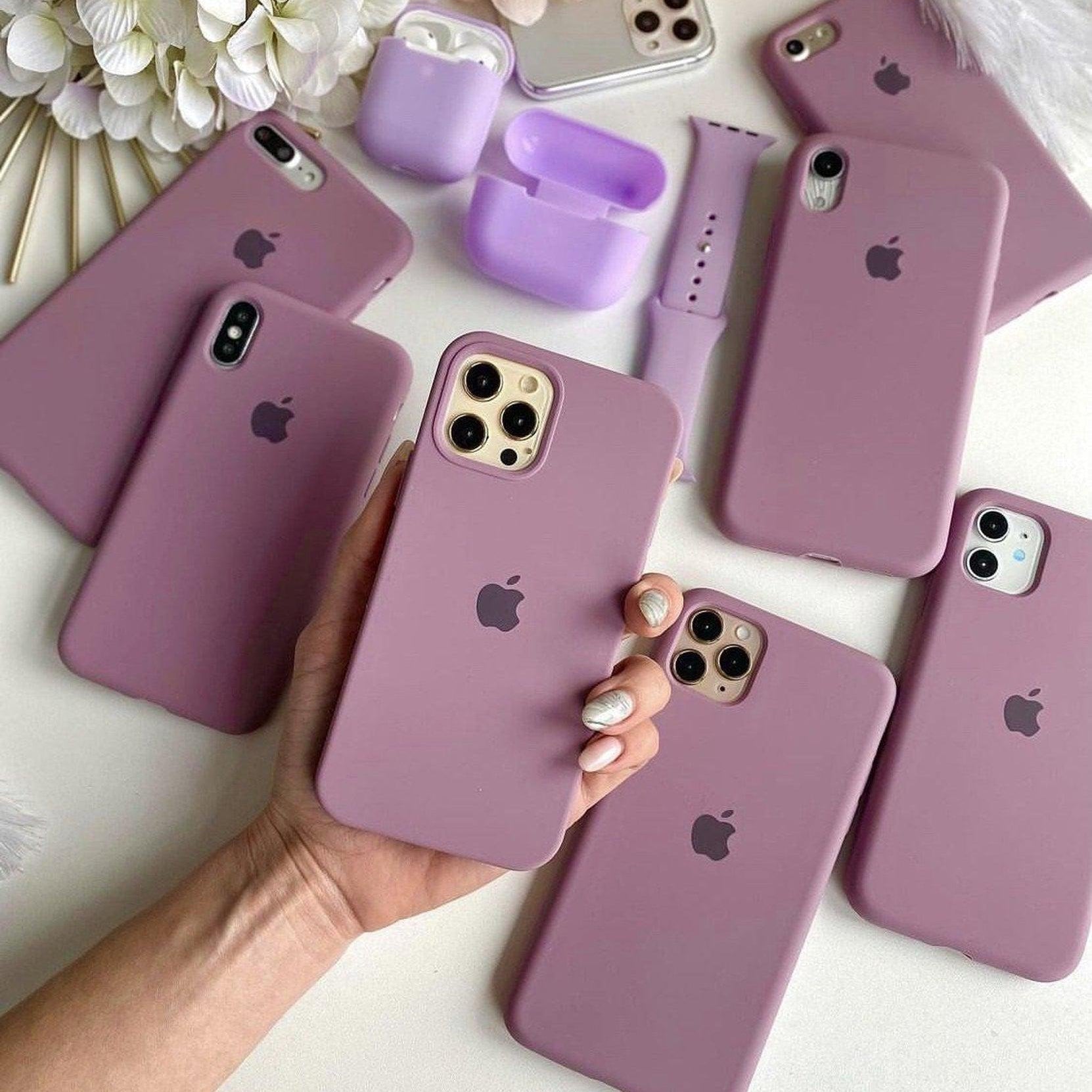Apple Silicone Case Faded Purple Anca's Store 