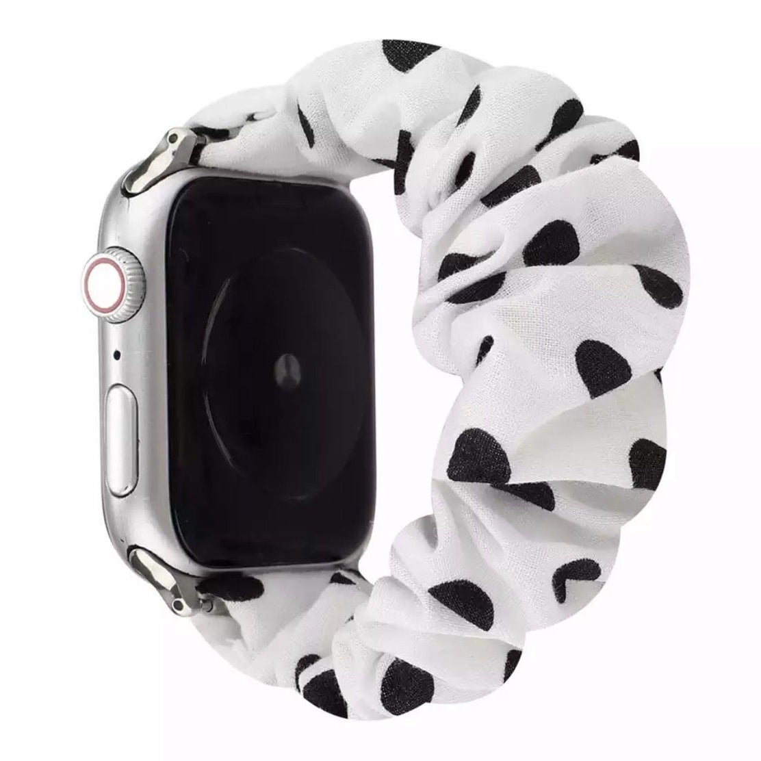 Apple Watchband Scrunchie Black&White Dots MOFT 