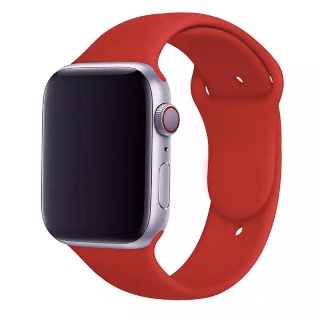 Apple Watchband Silicone Red Anca's Store 