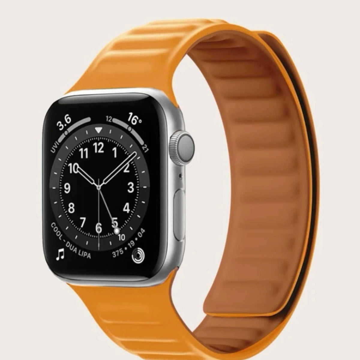 Curea Apple Watchband California Silicone Yellow MOFT 