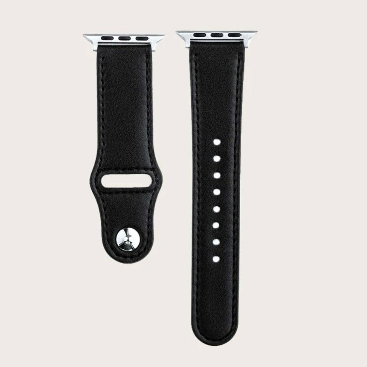 Curea Apple Watchband Leather Black MOFT 