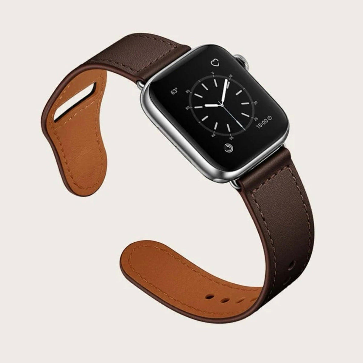Curea Apple Watchband Leather Coffee Brown MOFT 