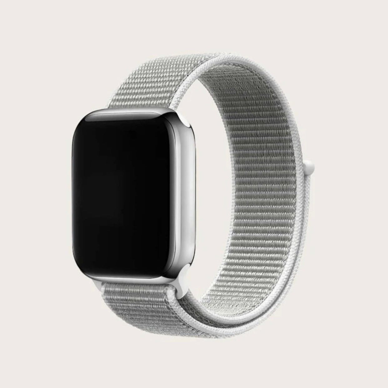 Curea Apple Watchband Nylon Silver Anca's Store 