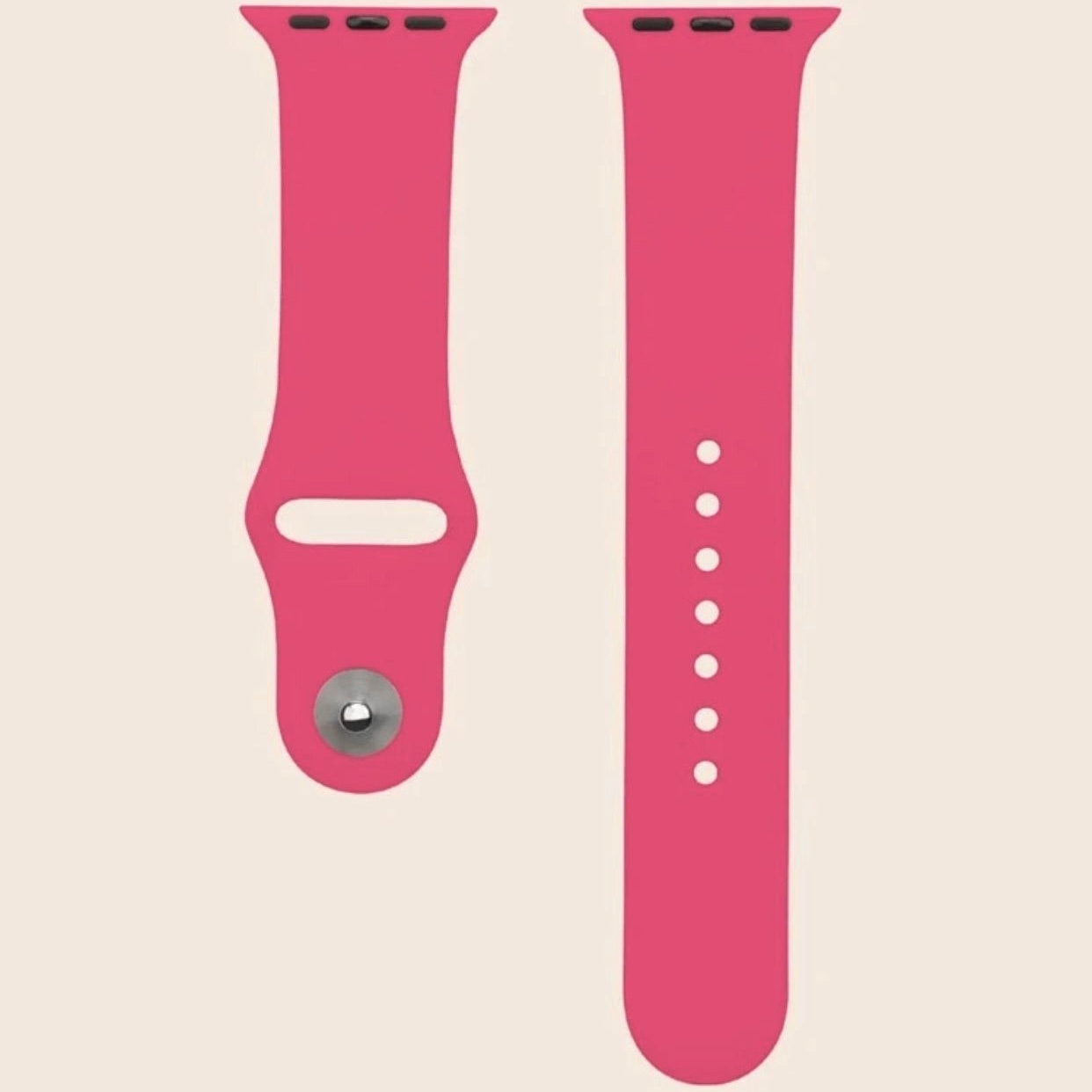 Curea Apple Watchband Silicone Flash Pink Anca's Store 