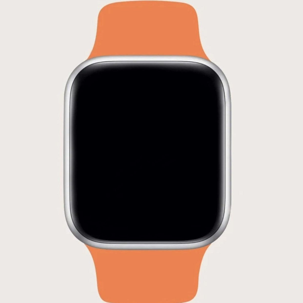 Curea Apple Watchband Silicone Orange Anca's Store 