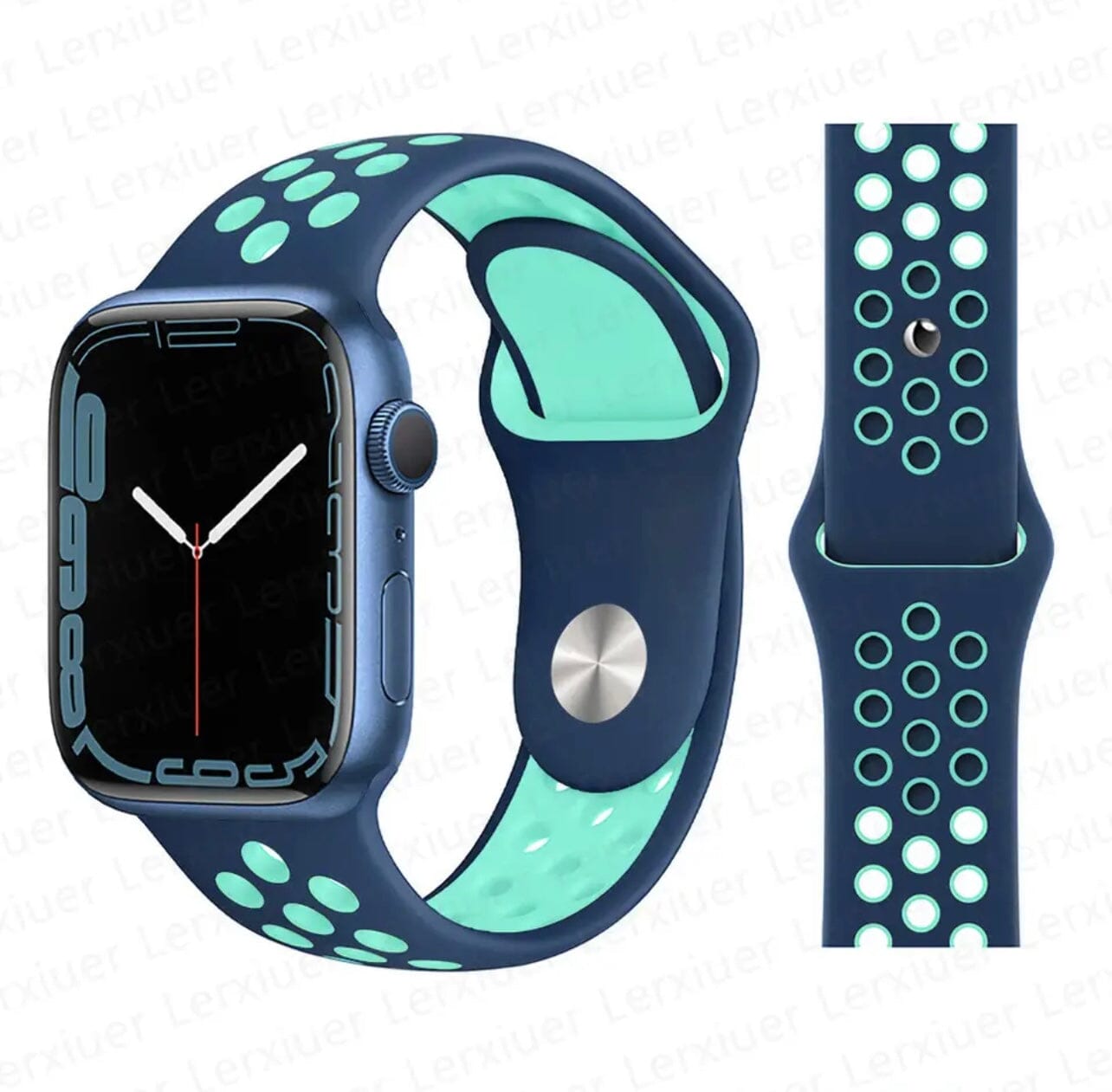 Curea Apple Watchband Silicone Sport Blue Duck Green MOFT 