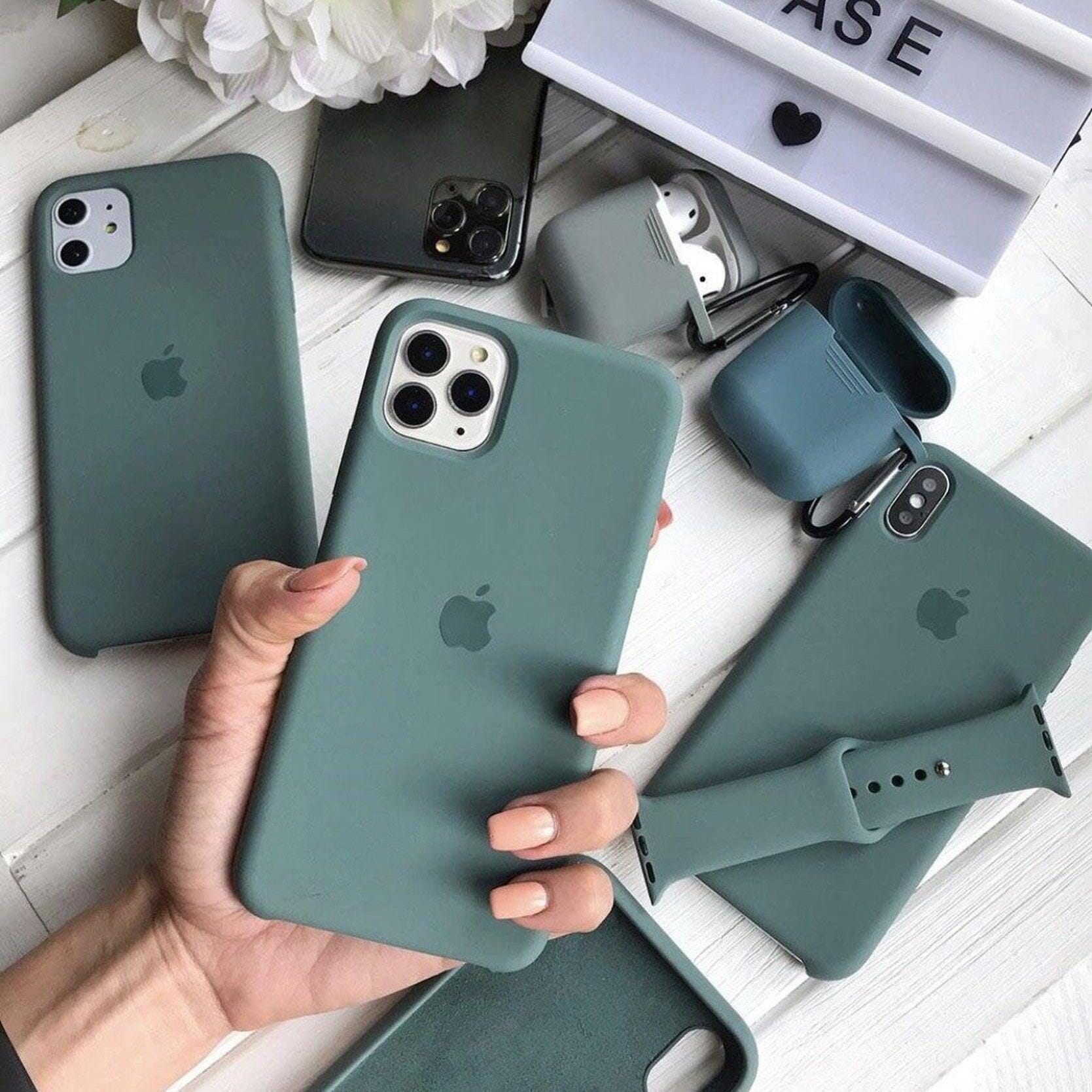 Husa Apple Silicone Case Pine Green iPhone Anca's Store 